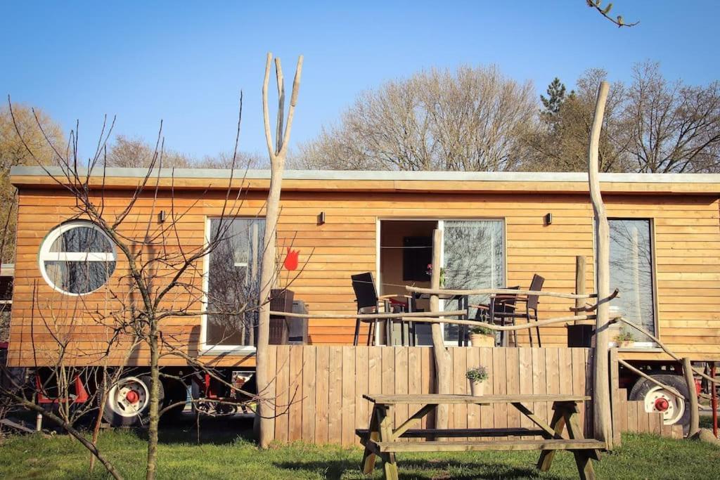 Tinyhouse Zirkuswagen- Kotten Kunterbunt Nottuln Buitenkant foto