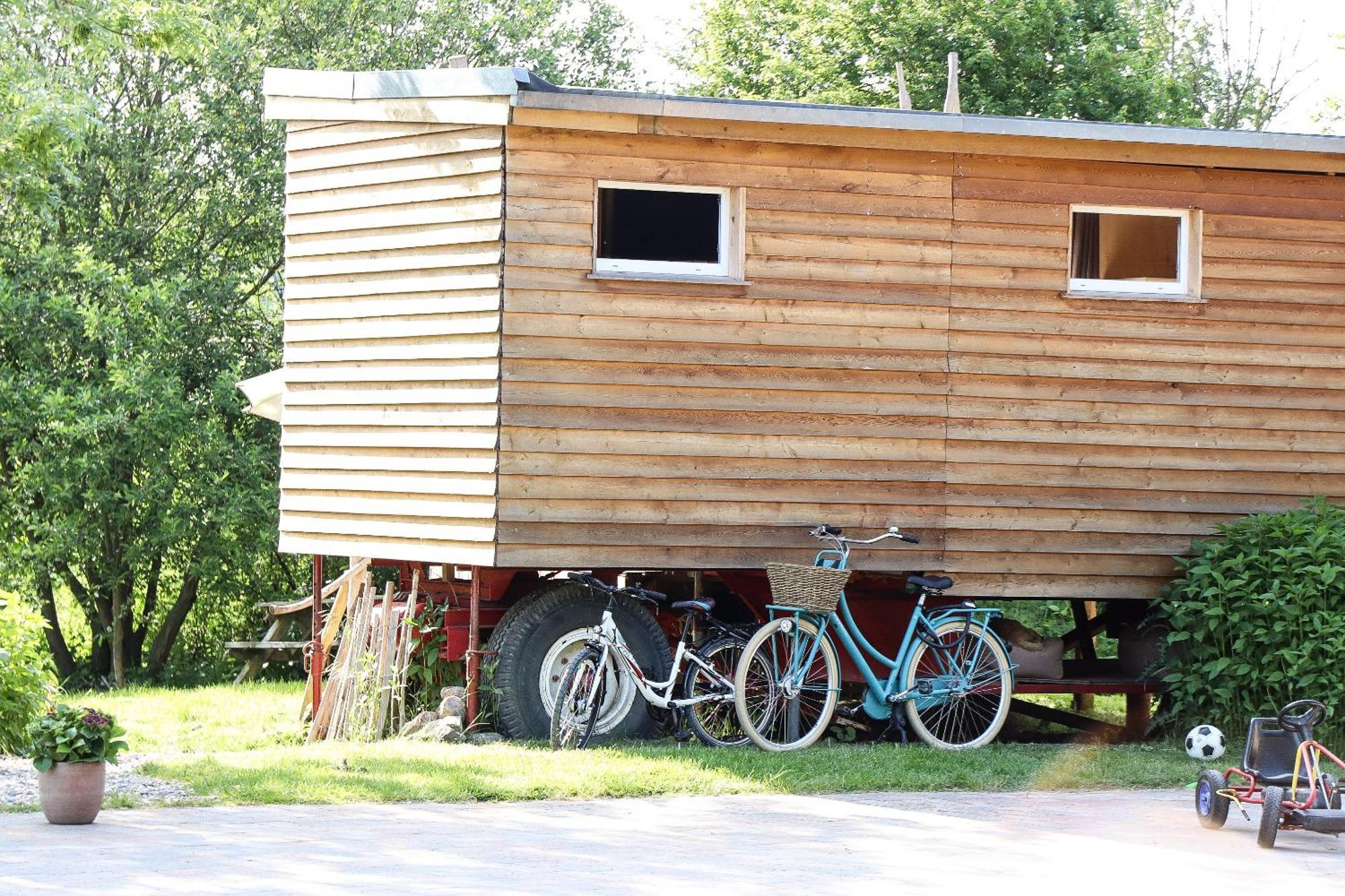 Tinyhouse Zirkuswagen- Kotten Kunterbunt Nottuln Buitenkant foto